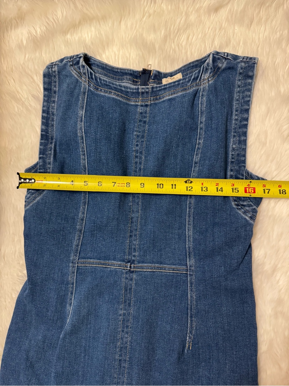 Pilcro Blue Denim Midi Dress - Picture 7 of 15